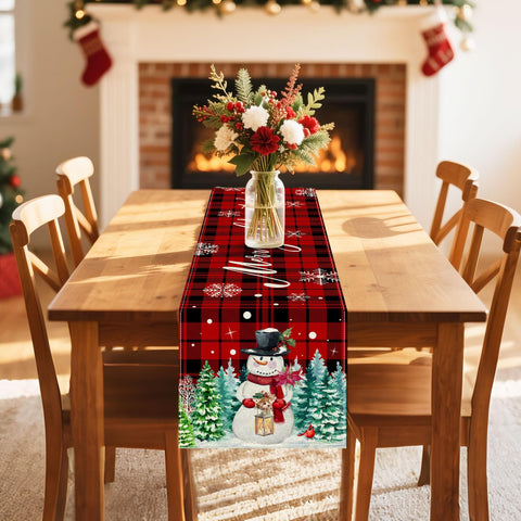 Pinata entryway decor enhanced by the table runner for inviting ambiance.