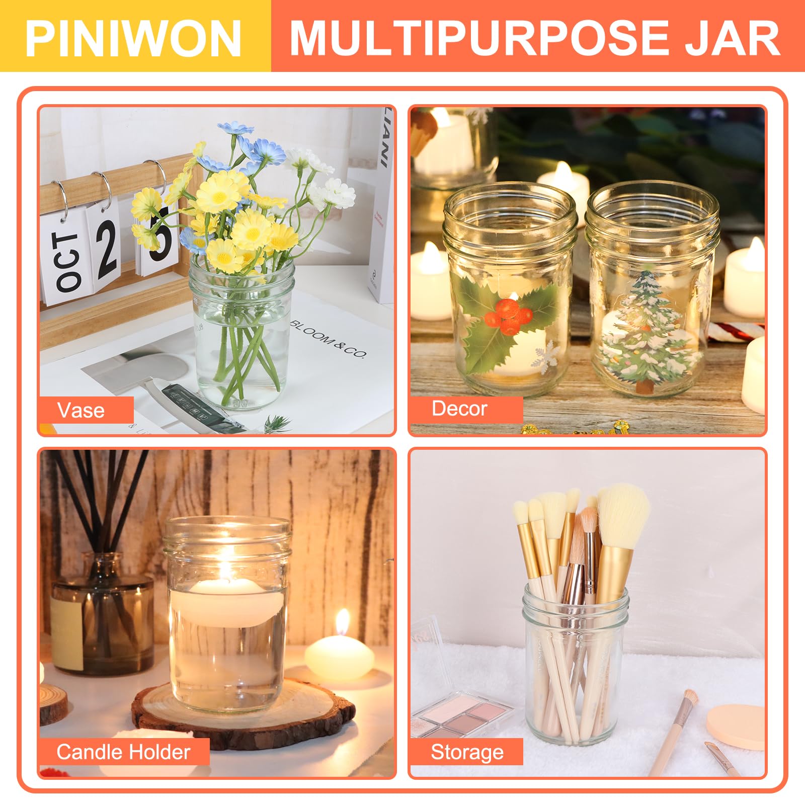 PINIWON 48 labels help you organize flavors, gifts and prep.