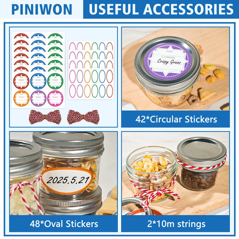 PINIWON multipurpose jar suitable for jam, candy, or crafts