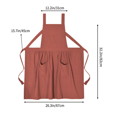 Pinknoke apron chest protection 12.6 inches wide for full coverage.