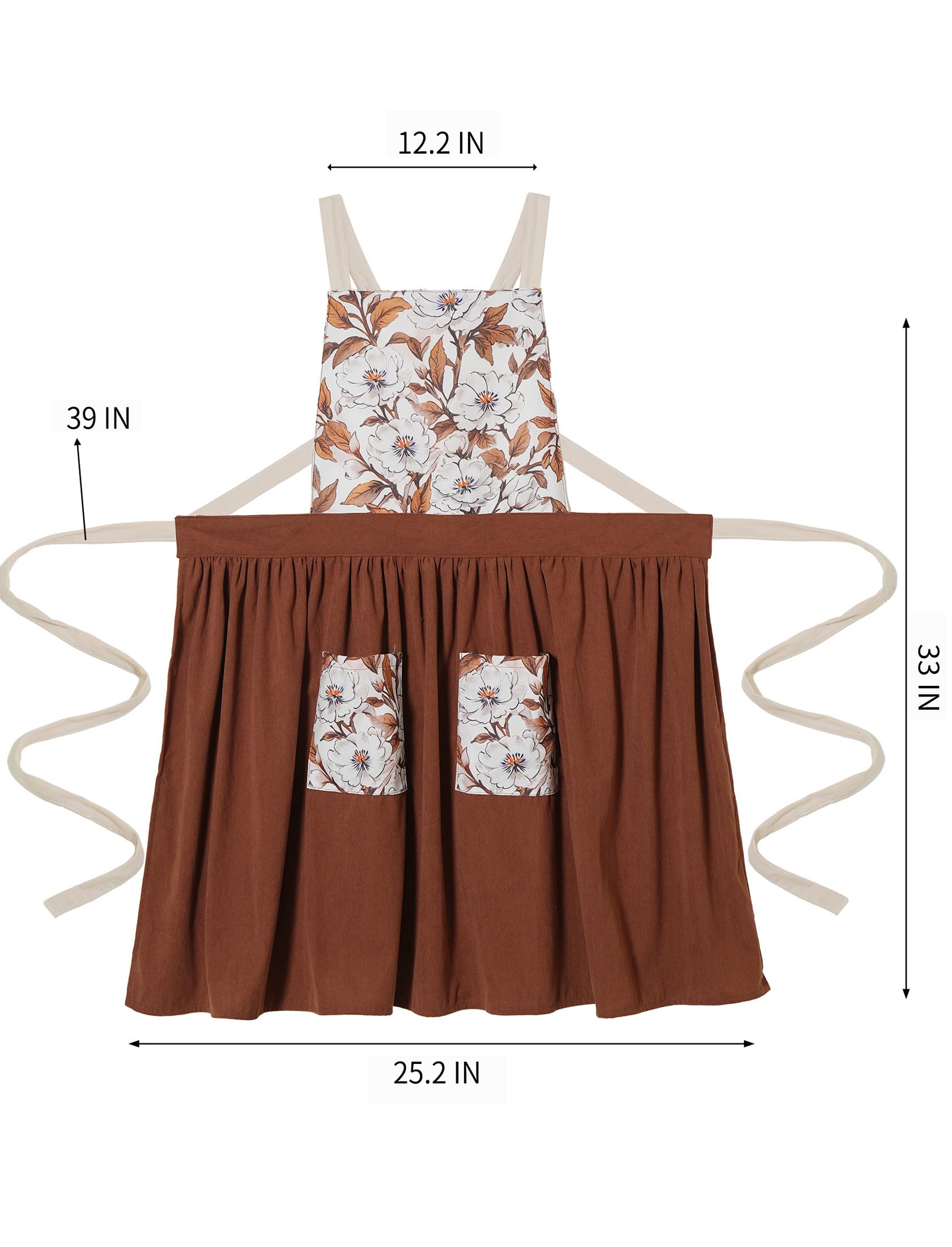 Pinknoke full-coverage apron protecting clothes while cooking or painting