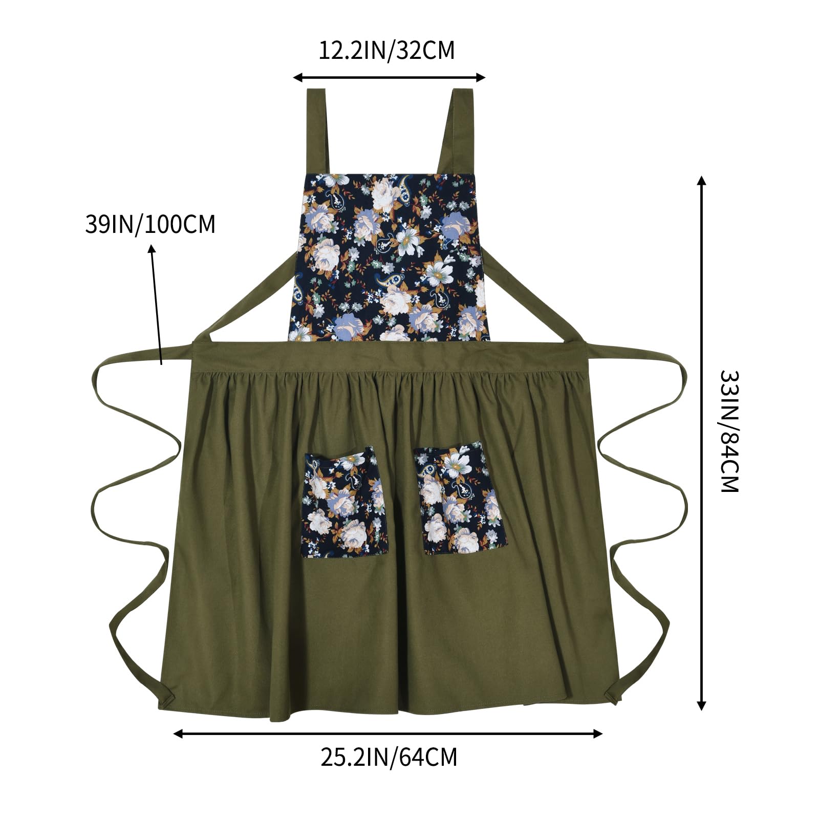 Pinknoke apron skirt area offers ample coverage.