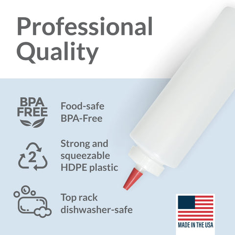 Pinnacle Mercantile leakproof red-tip cap prevents spills during use and storage
