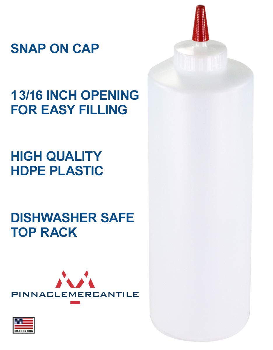 Pinnacle Mercantile wide-mouth squeeze bottle eases filling and cleaning
