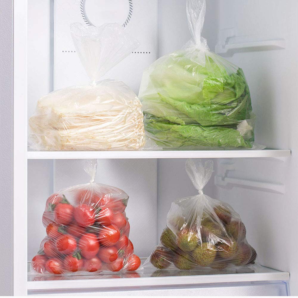 Pinshion fruit and vegetable bags stay transparent for easy content checks.