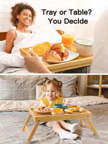 Two-pack Pipishell tray set ideal for family breakfasts.