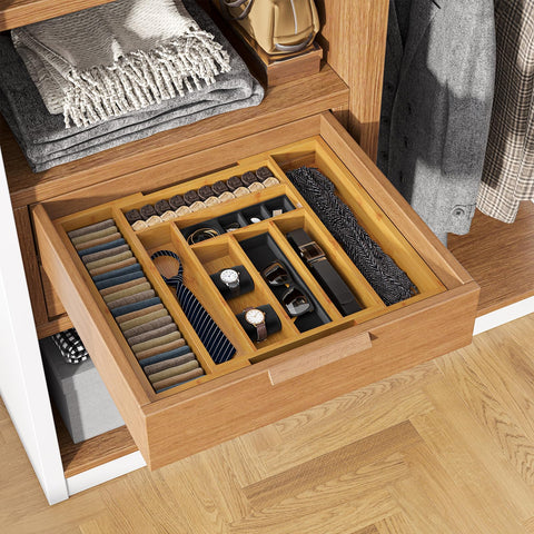 Pipishell multipurpose organizer adapts for drawers, jewelry, and office supplies.