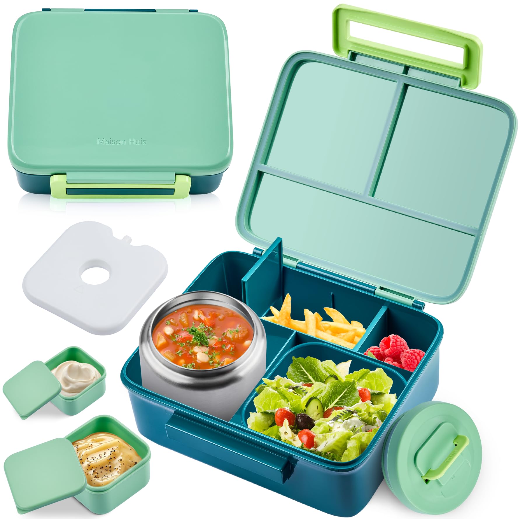 PIQUEBAR bento lunch box for kids, leak-proof design supports mess-free school meals.