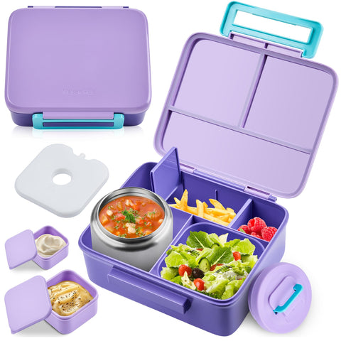 PIQUEBAR bento lunch box for kids keeps meals organized for school and on-the-go.