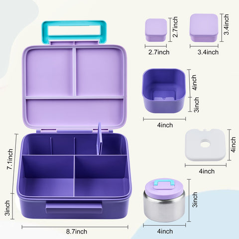 PIQUEBAR removable ice pack keeps yogurt and fruit cool.