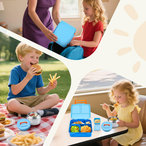 PiqueBar lunch box setup for school days and busy families on the go.