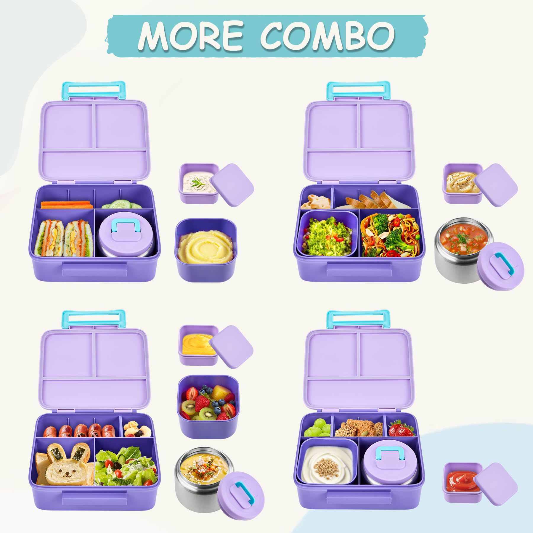 PIQUEBAR two dividers create flexible compartments for diverse meals.