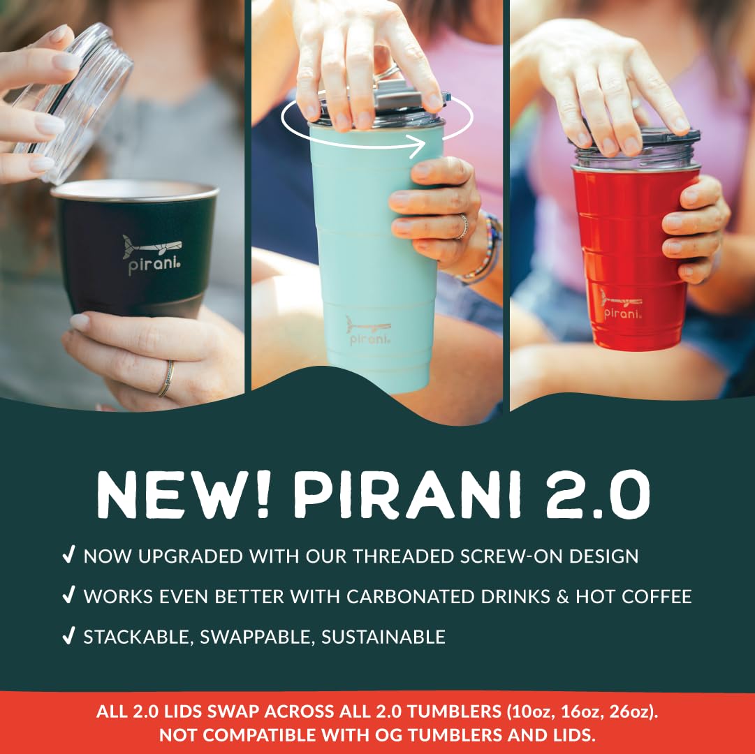 Pirani Version 2.0 air-tight lid seals securely for portable use