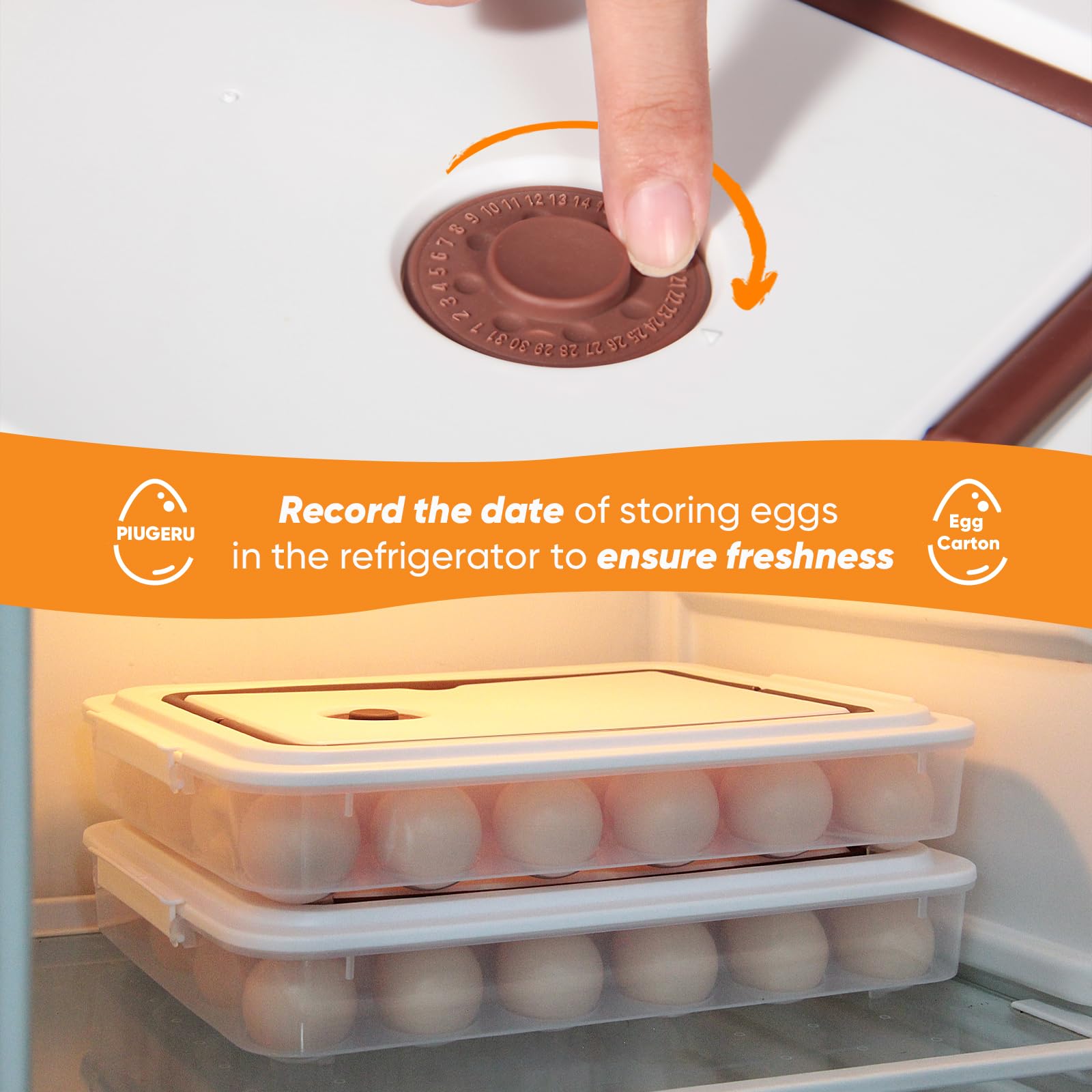 PIUGERU multipurpose deviled egg holder for gatherings.