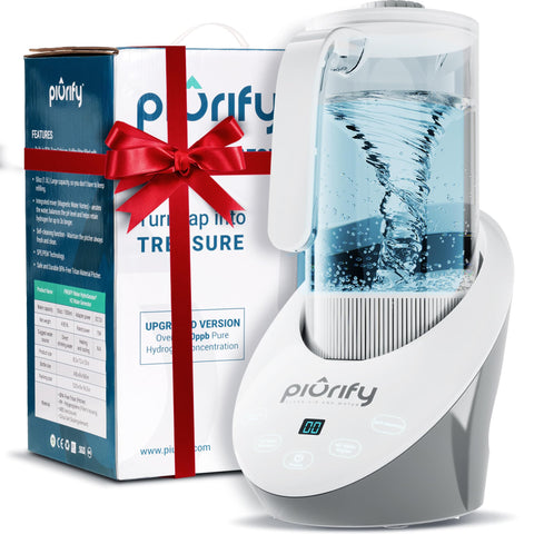 PIURIFY 50 Oz pitcher front view in BPA-free Tritan for confident hydration.