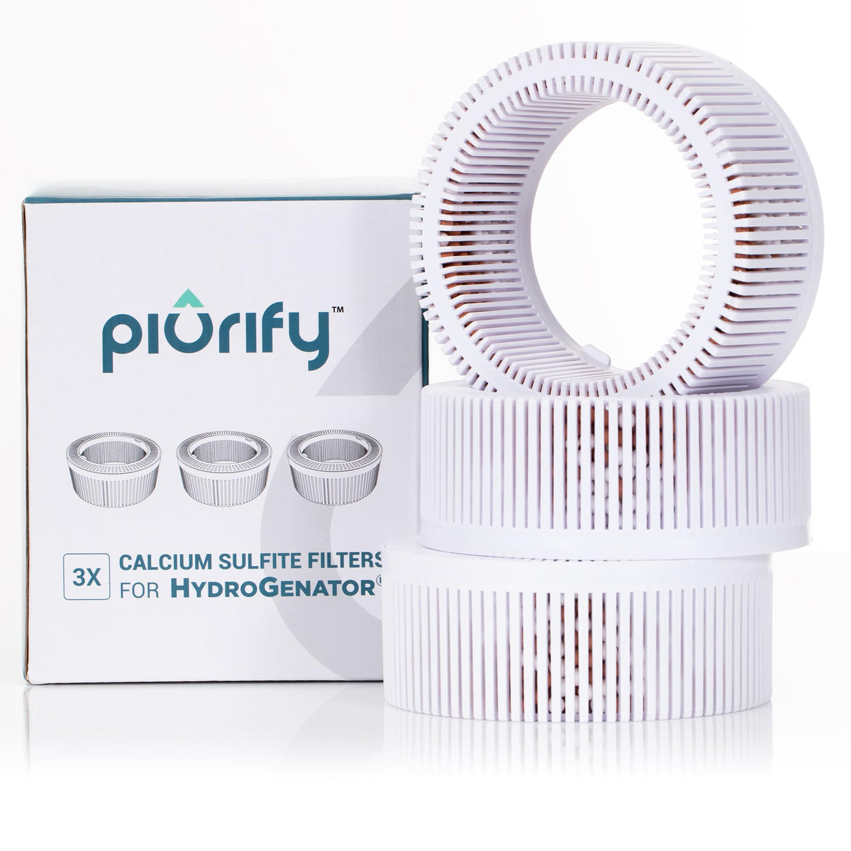 PIURIFY calcium-sulfite filter 3-pack reduces chlorine for cleaner water