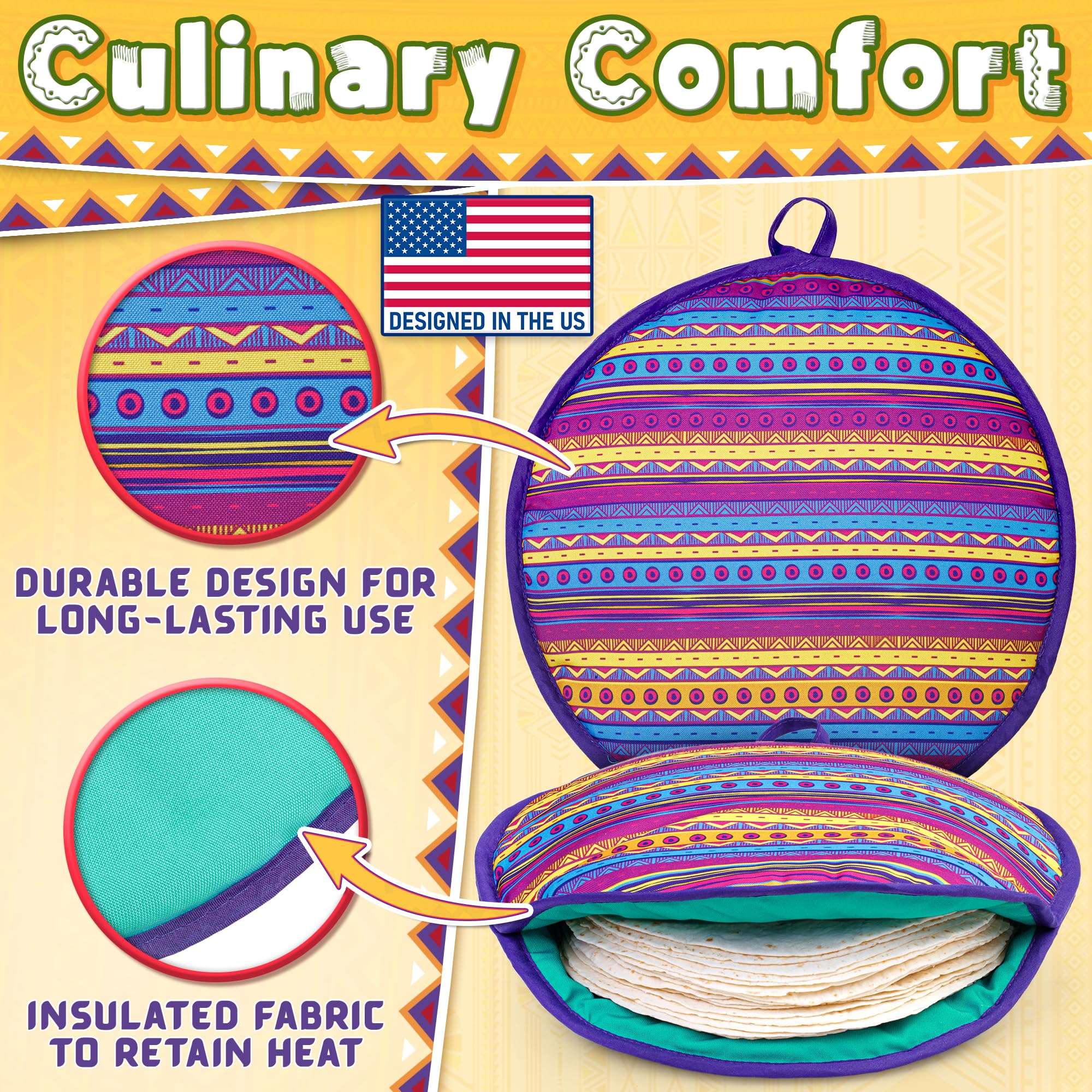 PixiPy interior insulation preserves heat for longer tortilla softness