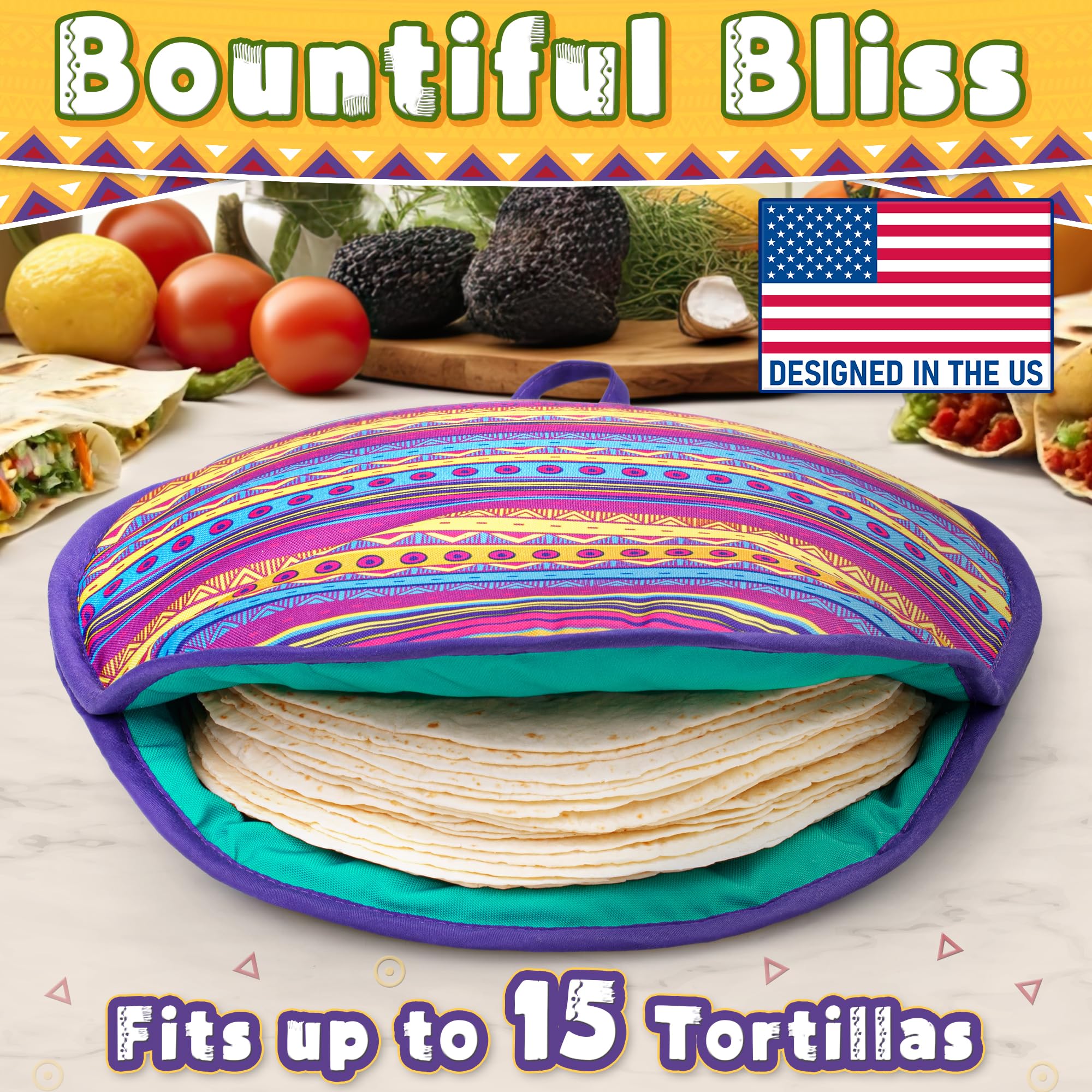 PixiPy microwave safe pouch heats tortillas quickly and conveniently