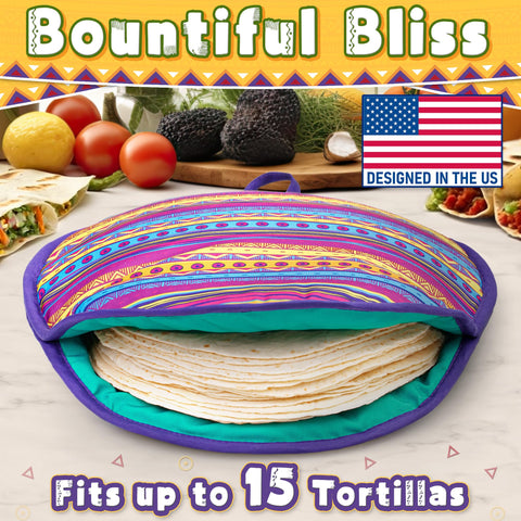 PixiPy microwave safe pouch heats tortillas quickly and conveniently