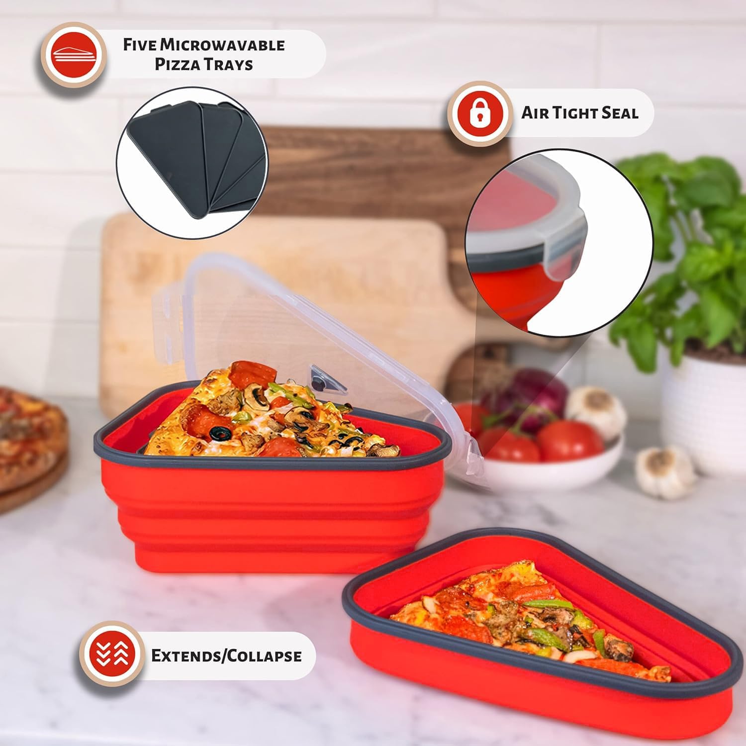 Pizza Pack silicone material is BPA-free, odorless, and safe.