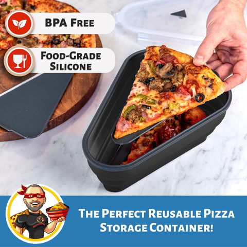 Pizzapack lid with vacuum seal for freshness.