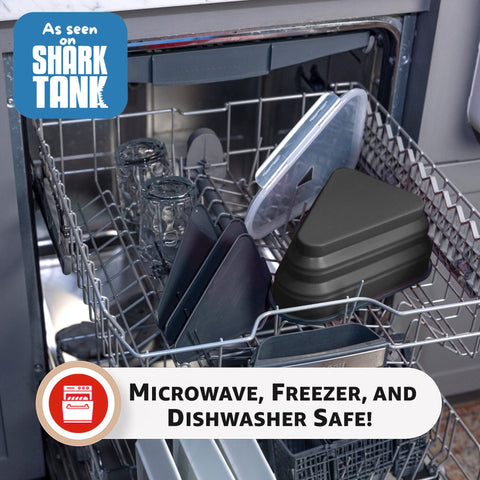 Pizzapack microwave-safe trays heat slices quickly.