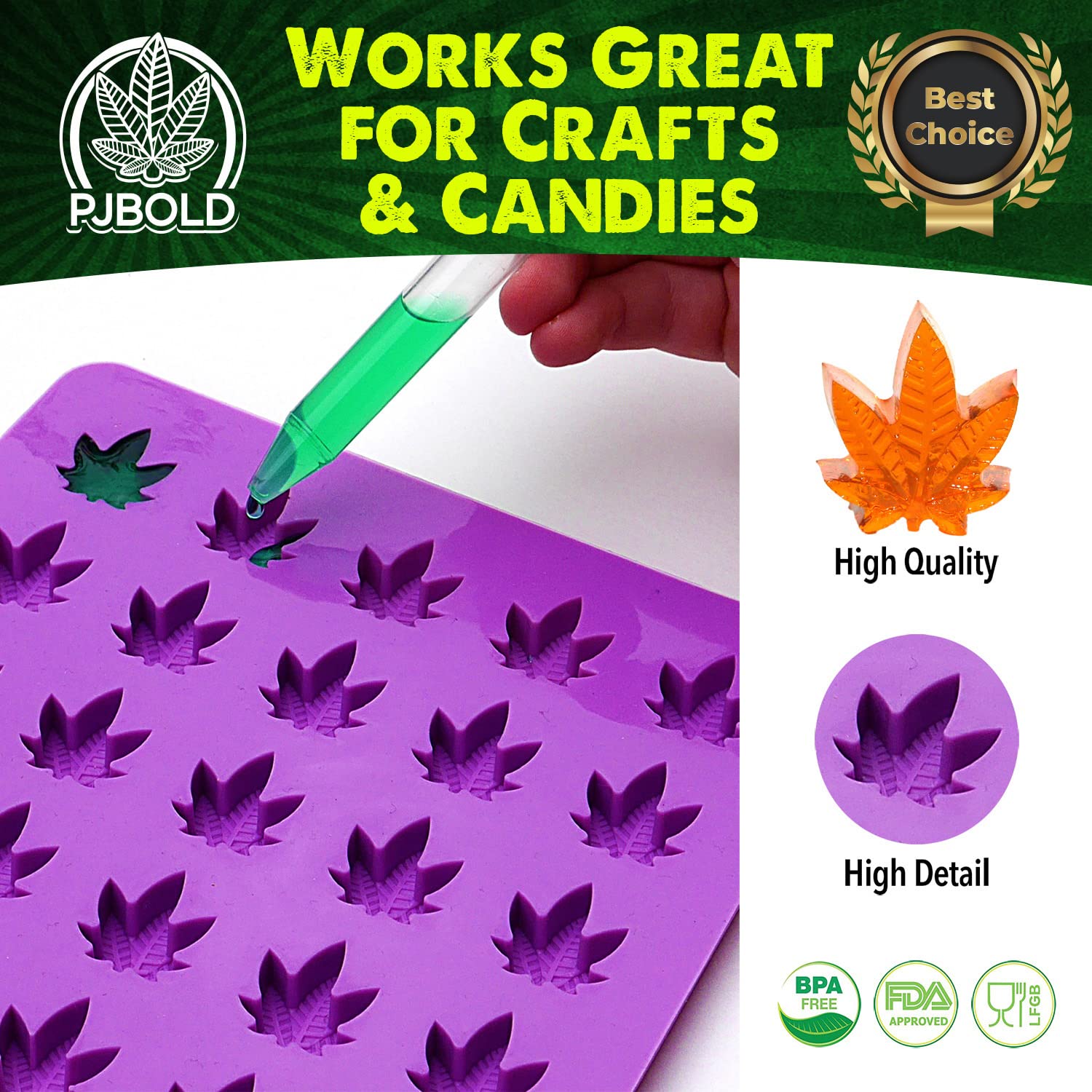PJ Bold resin crafting leaf mold for earrings, necklaces, and keychains.