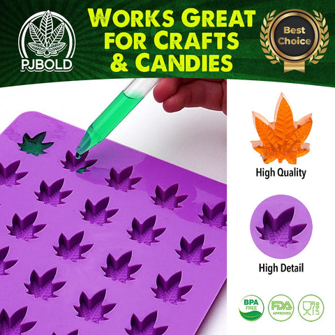 PJ Bold resin crafting leaf mold for earrings, necklaces, and keychains.