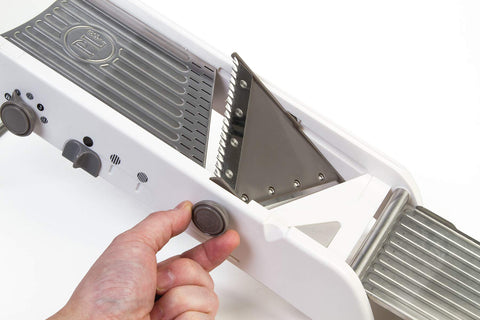 PL8 Professional Mandoline durable stainless steel construction for longevity.