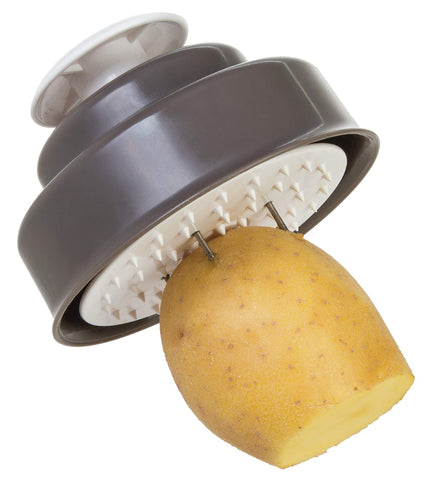 PL8 Professional Mandoline in use showing quick, consistent slices.