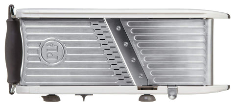 PL8 Professional Mandoline safety hand guard protects fingers during slicing.