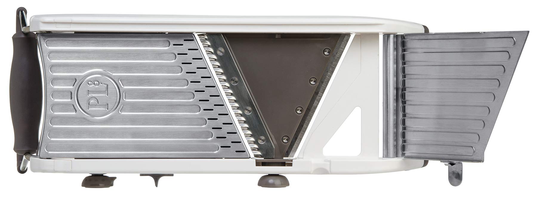 PL8 Professional Mandoline waffle-cut blade delivers decorative, crispy slices.