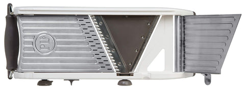 PL8 Professional Mandoline waffle-cut blade delivers decorative, crispy slices.