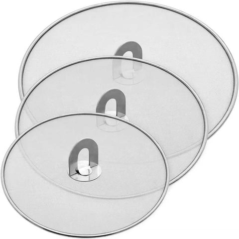 PLACHIDAY splatter screen 10-inch guards hot oil and keeps stovetop clean