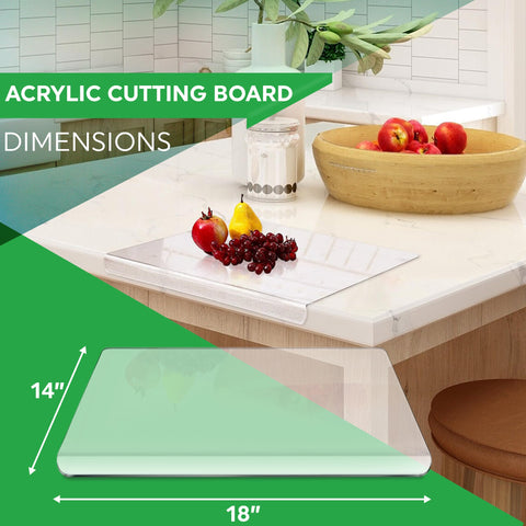 Closeup of PlainPick acrylic board showing lip and clear surface