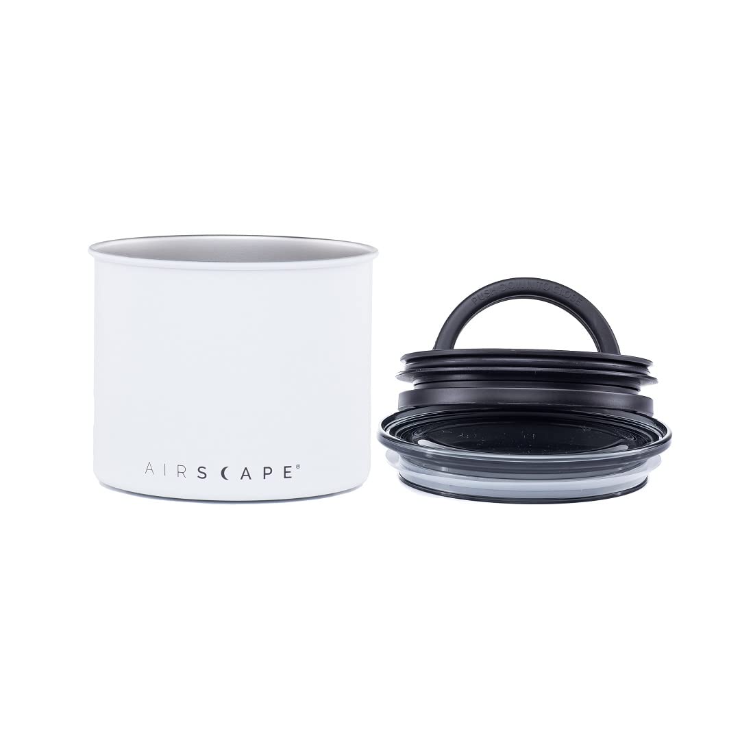 Planetary Design Airscape stainless steel canister with UV protection helps maintain flavor by blocking light.