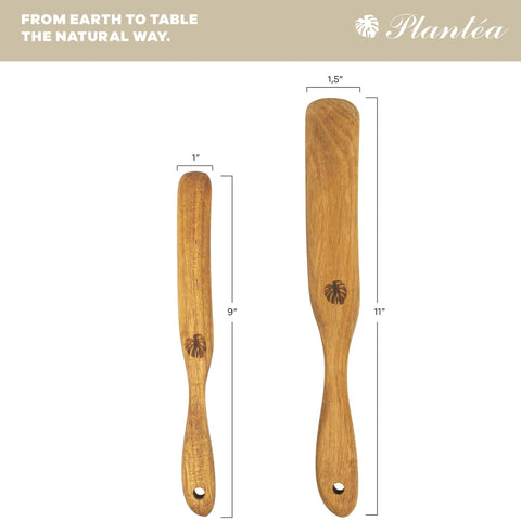 Rinse and air-dry PLANTÉA spurtle for long-lasting kitchen performance.