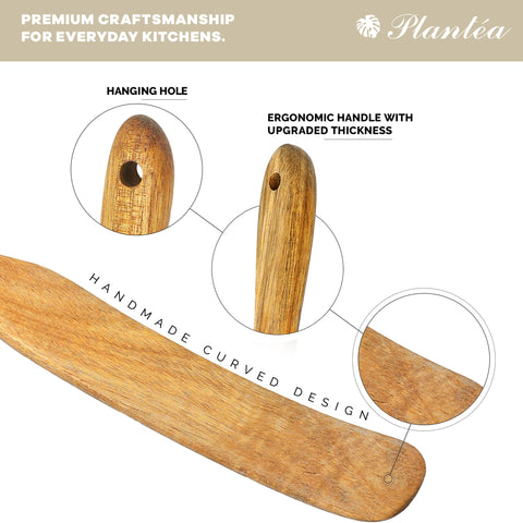 Eco-friendly PLANTÉA wooden spurtle with food-safe finish for daily use.
