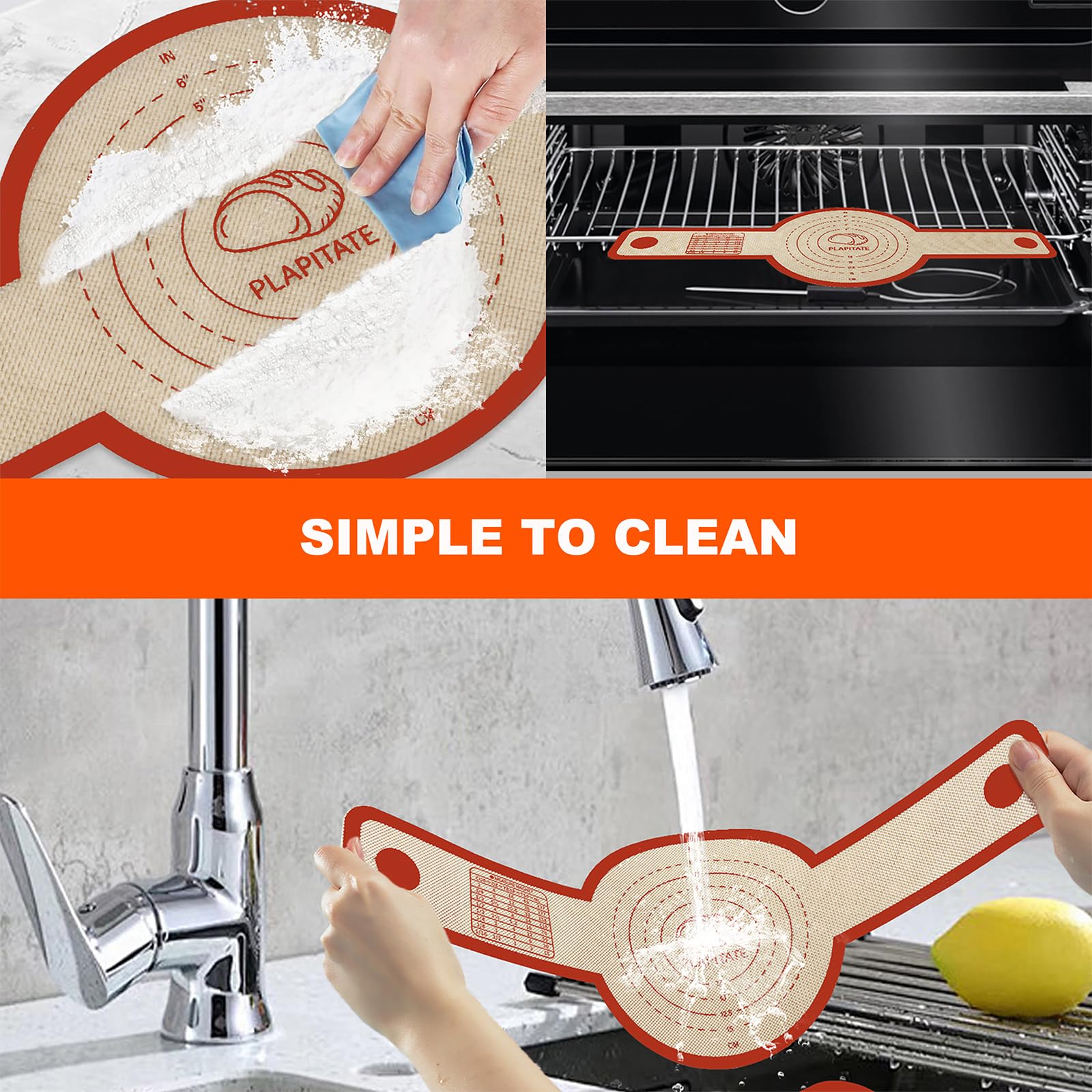 PLAPITATE bread sling easy to clean and dishwasher safe.
