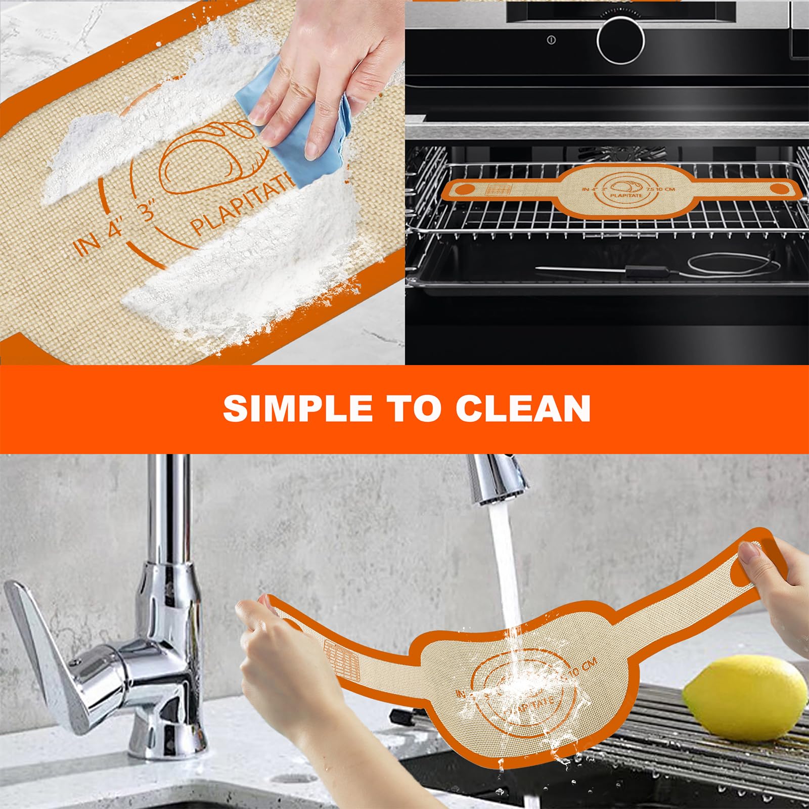 PLAPITATE reusable silicone liner flexible for repeated use