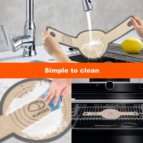 PLAPITATE bread sling nonstick surface makes cleanup quick after baking.