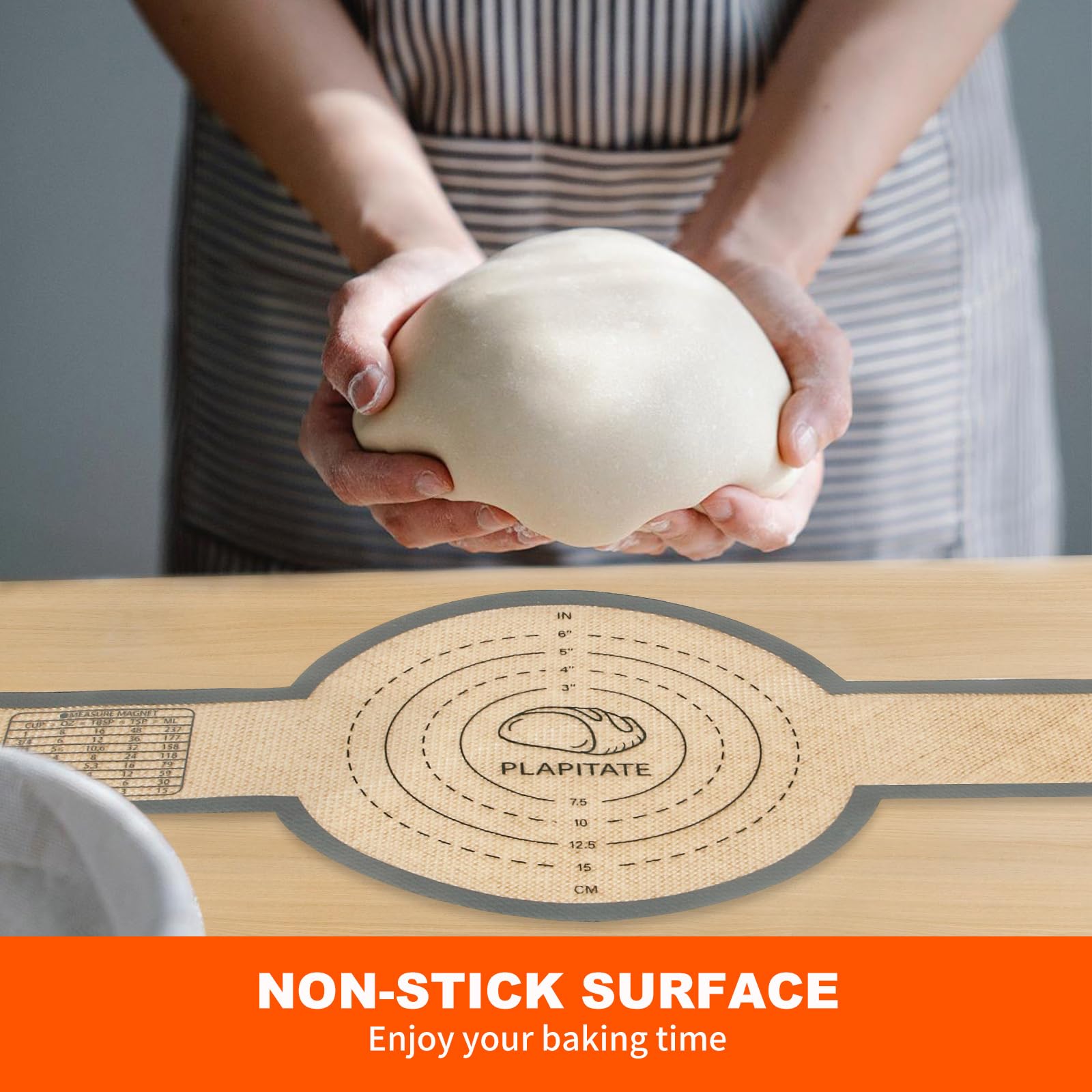 PLAPITATE Dutch oven liner silicone supports high-heat baking in a Dutch oven.