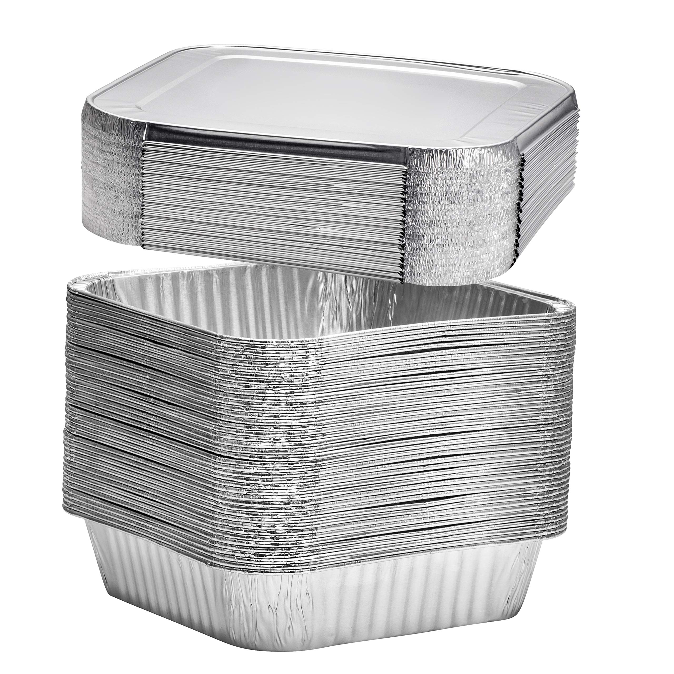 Plastible leak-resistant pans with lids keep leftovers fresh.