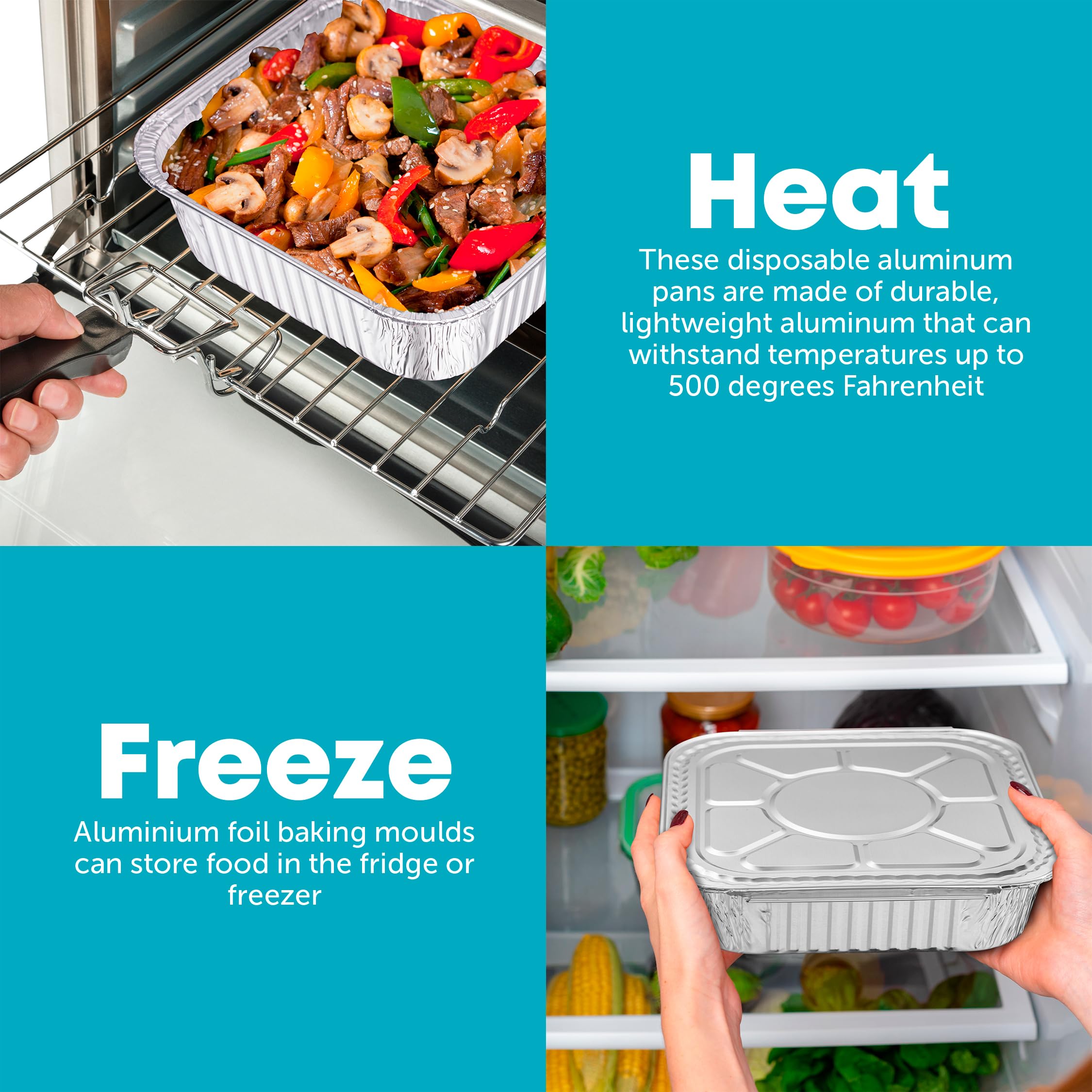 Plastible roasting pan with lid ideal for potlucks and gatherings.