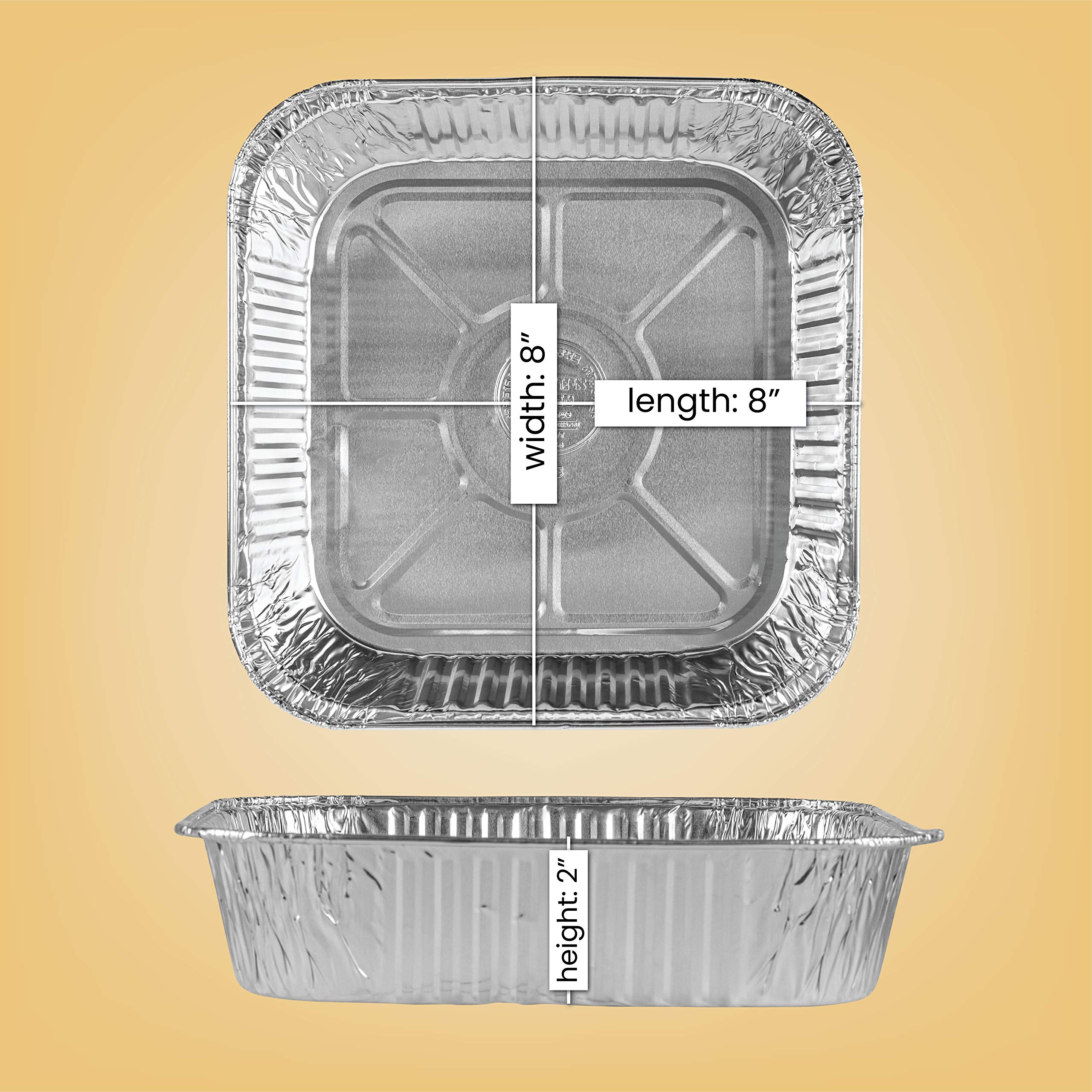 Plasticpro disposable bakeware in silver foil; oven-safe performance.