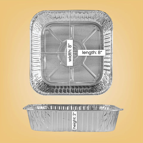 Plasticpro disposable bakeware in silver foil; oven-safe performance.