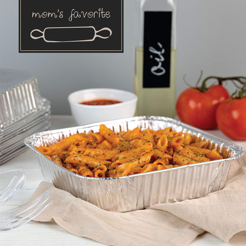 Plasticpro easy-cleanup bakeware in a disposable design.