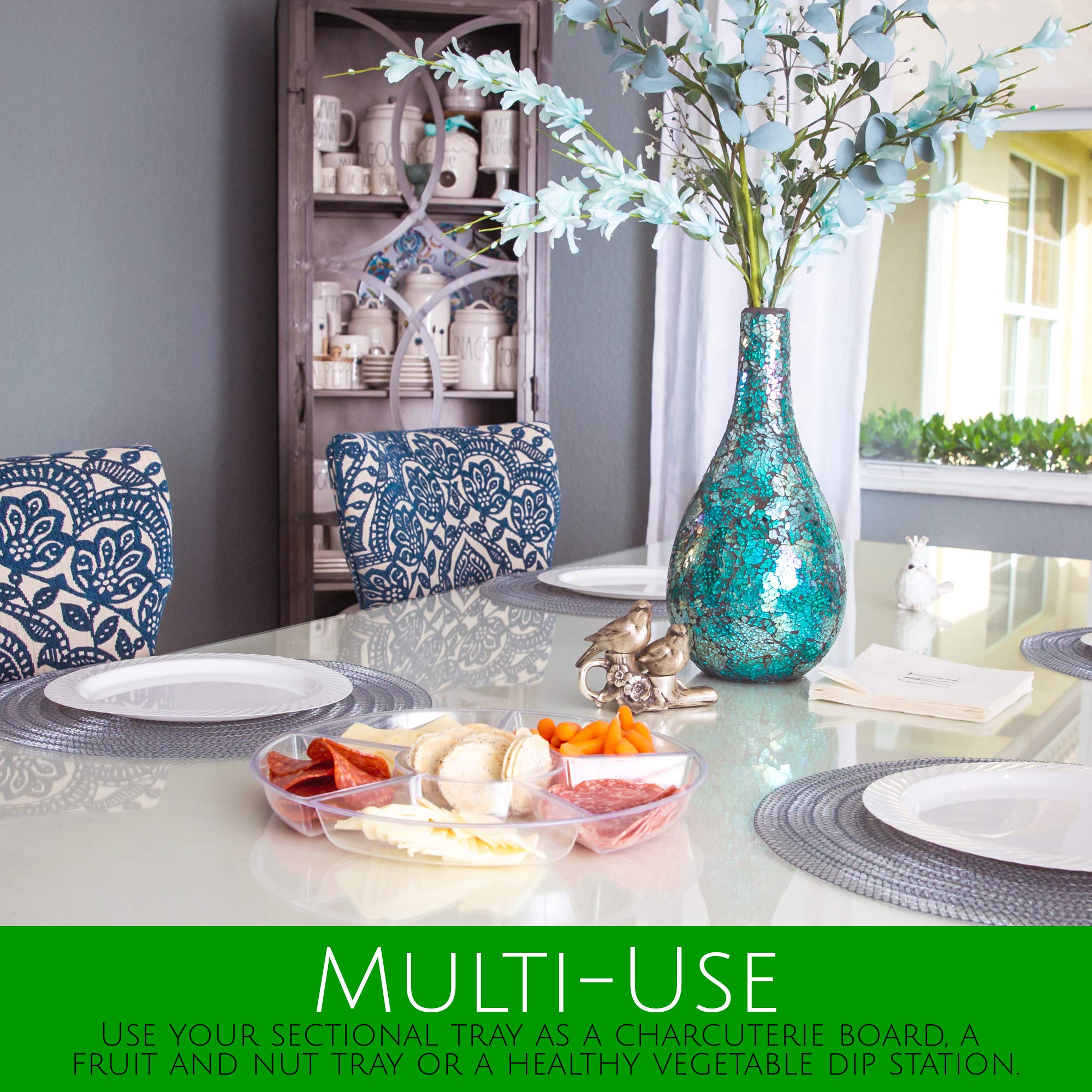 Plasticpro elegant party platter adds a refined touch to weddings and holidays.