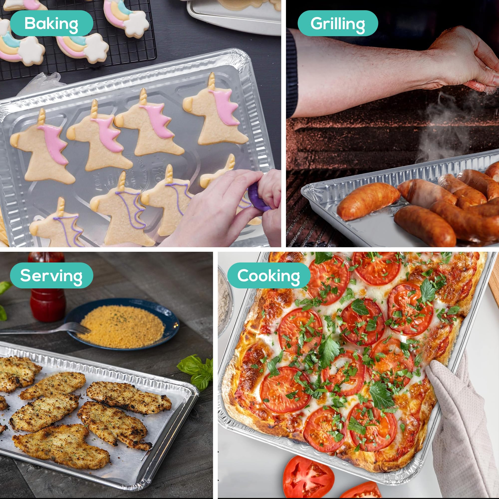 PLASTICPRO heavy-duty sheet pans 13x17 provide sturdy support for even baking.