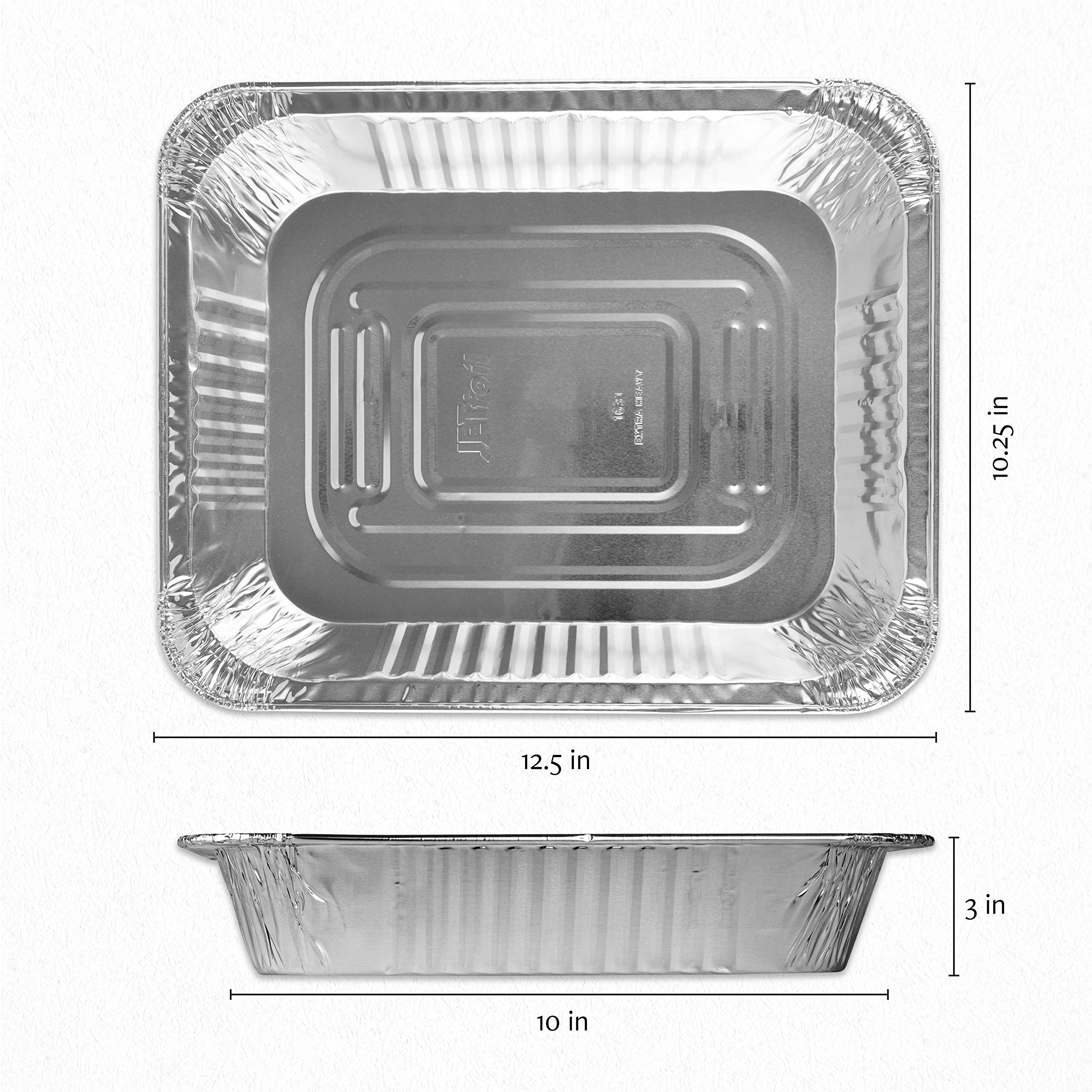 Plasticpro heavyweight foil pan ready for oven baking and roasting